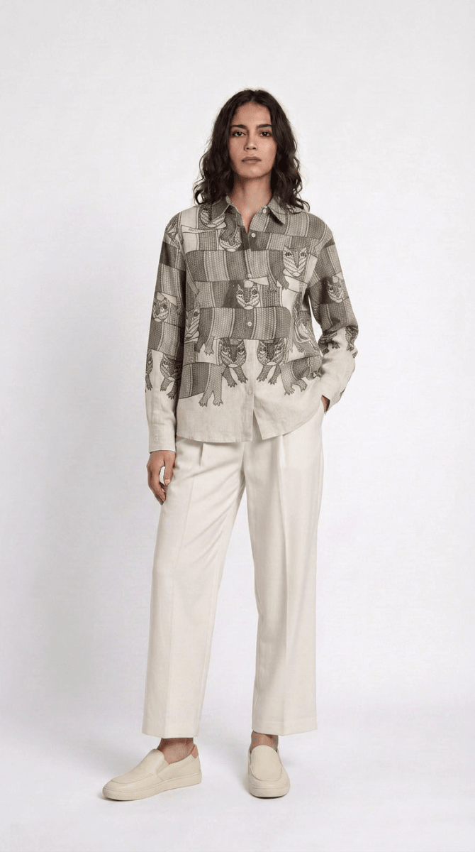 Gond Forest Shirt Women - Naymish Designs