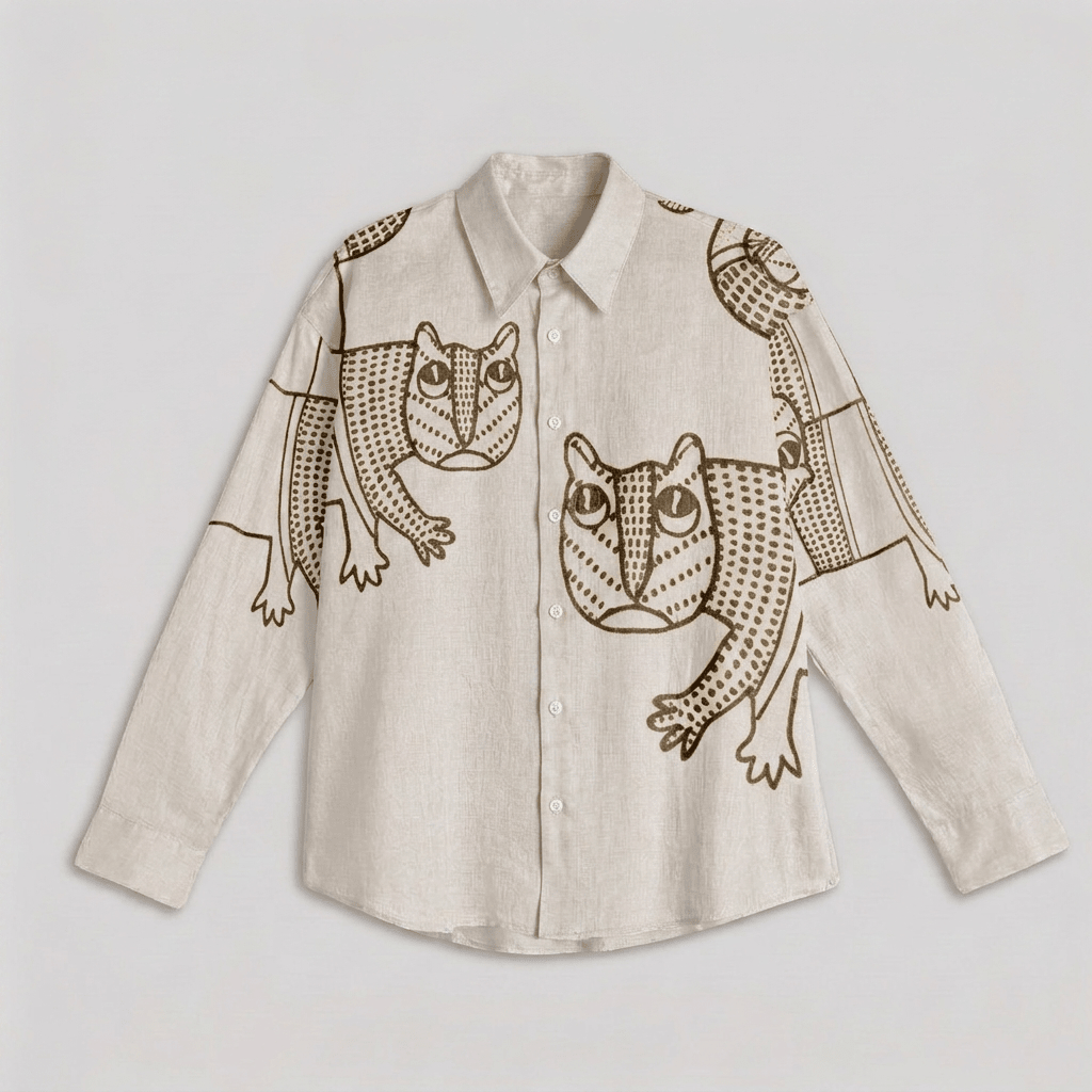 Gond Tiger Shirt Men - Naymish Designs