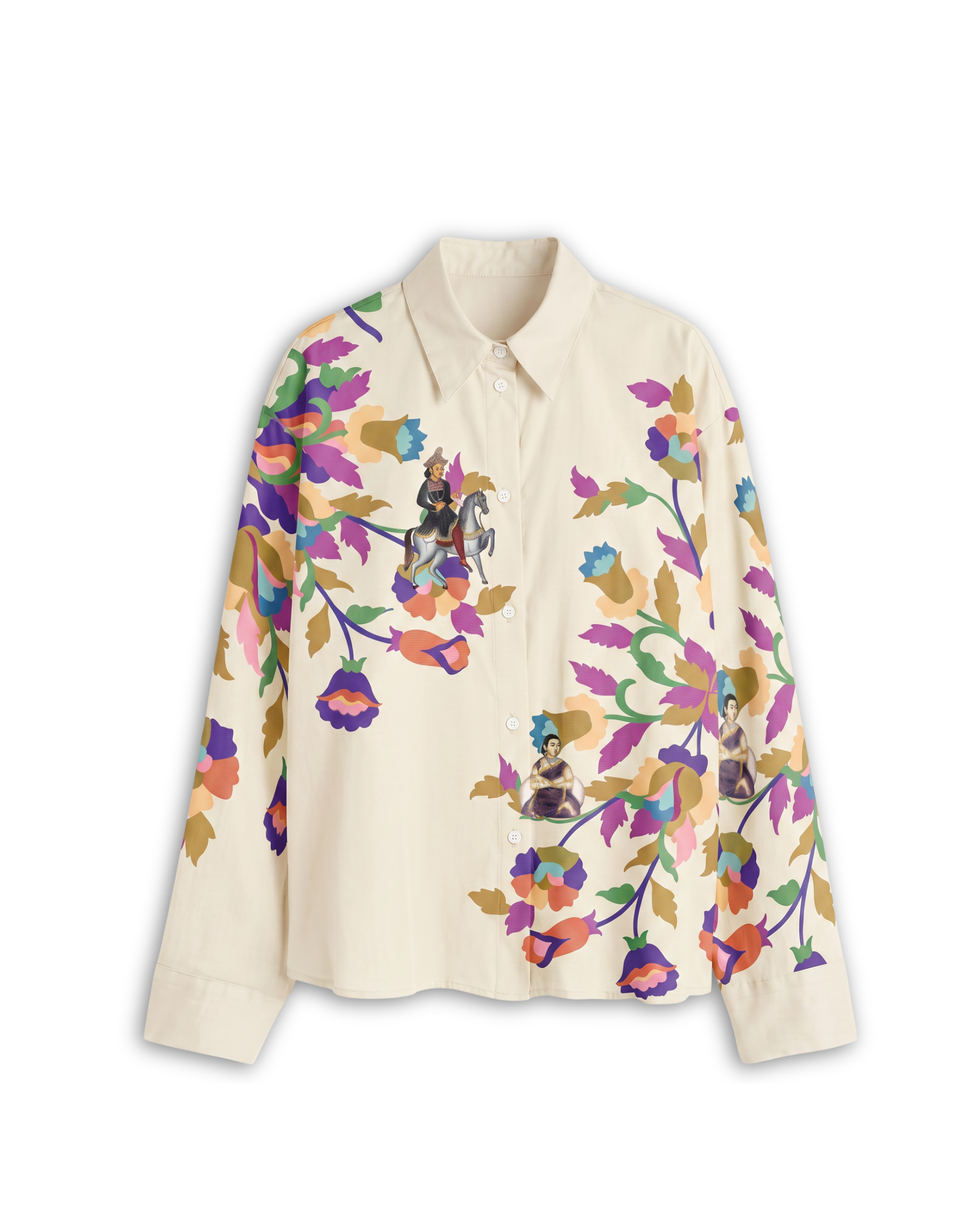 Kalighat Floral Graffit Shirt Women