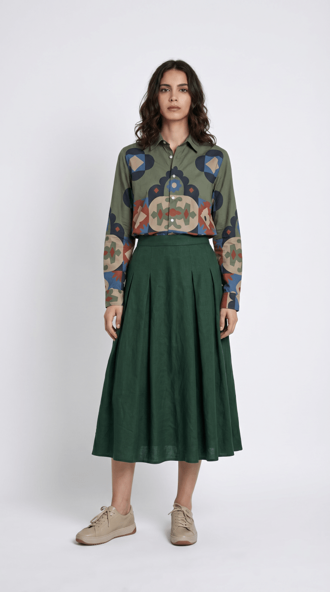 Kilim Shirt Women - Luxury Designer | Soft Cotton or Pure Linen - Naymish Designs