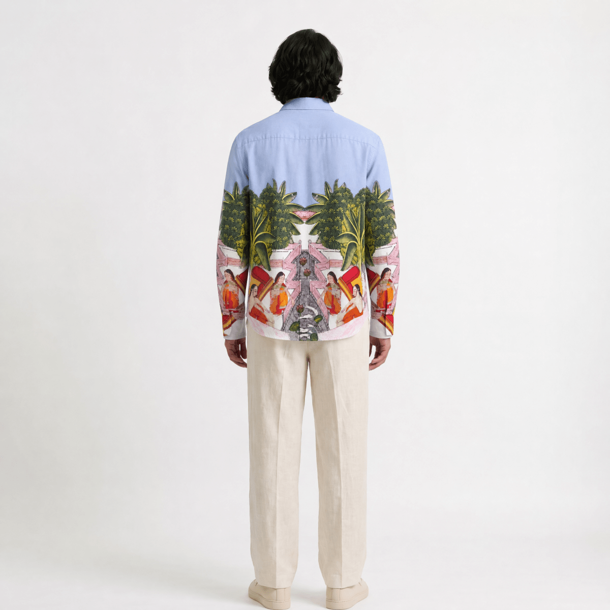 Naymish Men Shirt — Medieval Backyard — Blue — Signature Wear - Naymish Designs