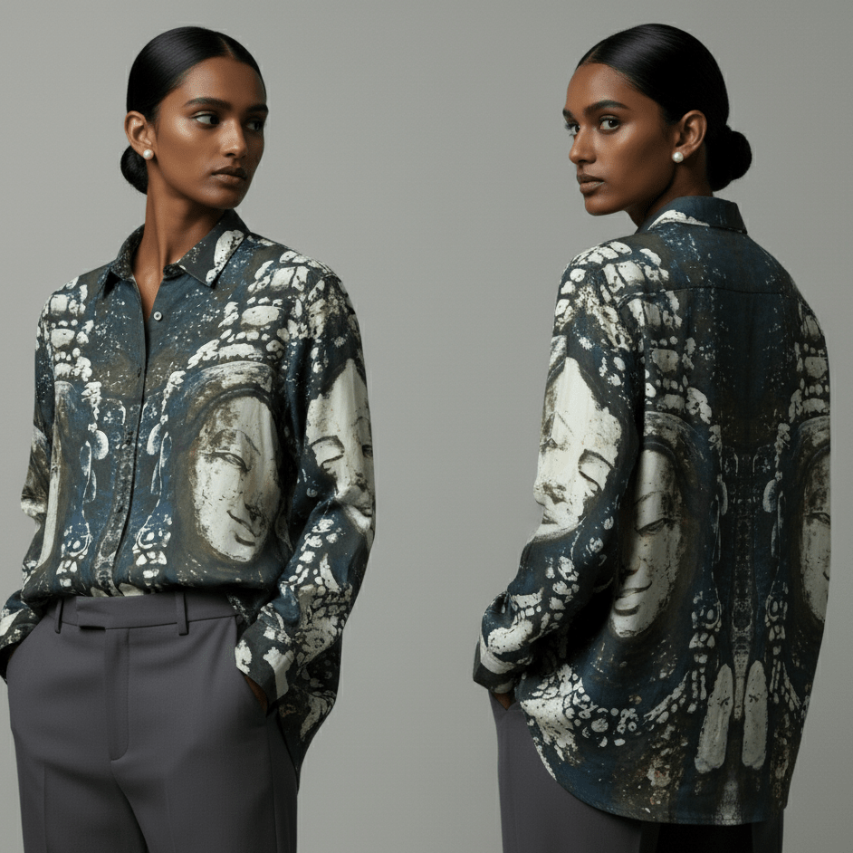 Padma Shirt for Women - Luxury Designer | Soft Cotton or Pure Linen - Naymish Designs