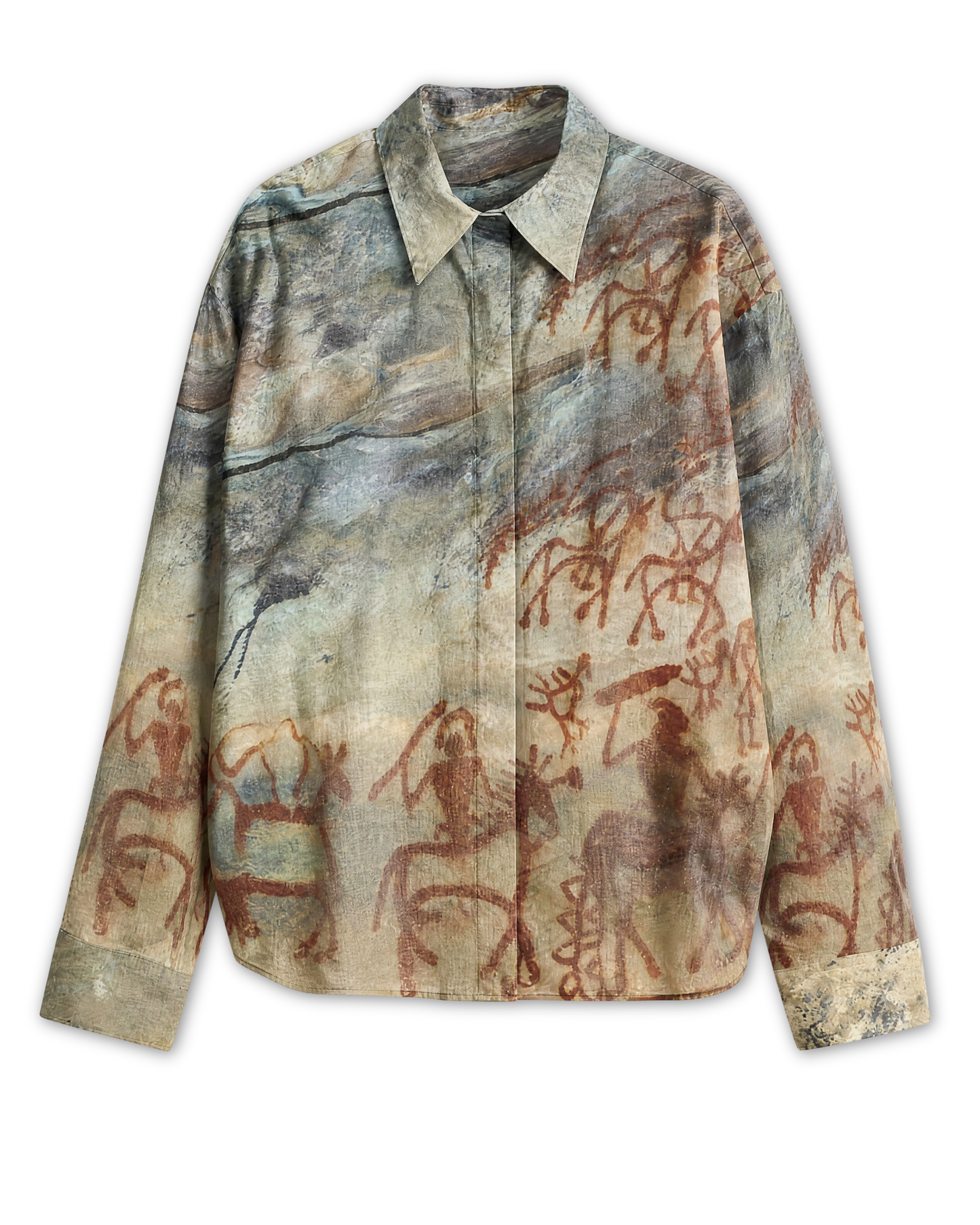 Bhimbetka Rock Art Shirt for Men