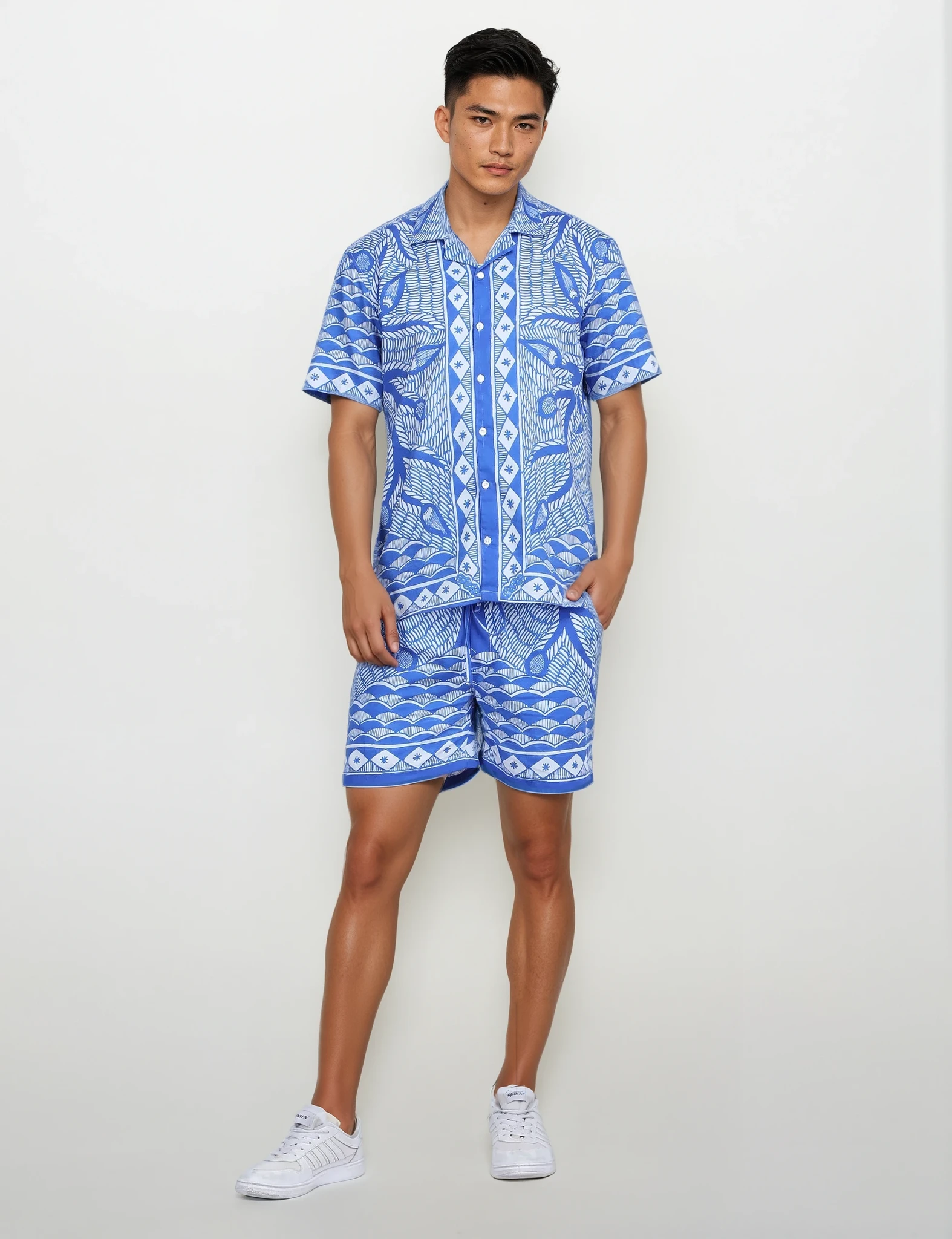 Madhubani Blues Luxury Shirts for Men