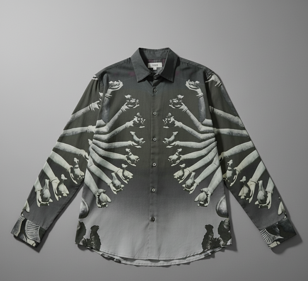 Sahastra Bahu SB - Luxury Designer Shirt | Soft Cotton or Pure Linen | Partywear shirt for Men