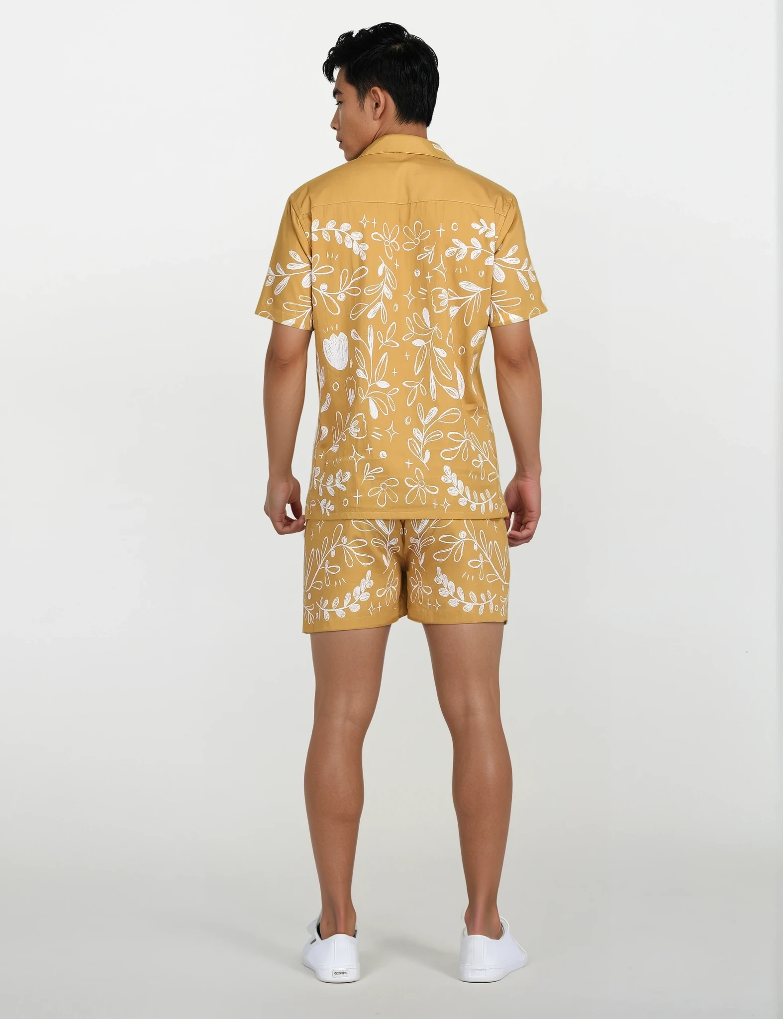 Flowerchild Yellow Mustard Luxury Shirts for Men