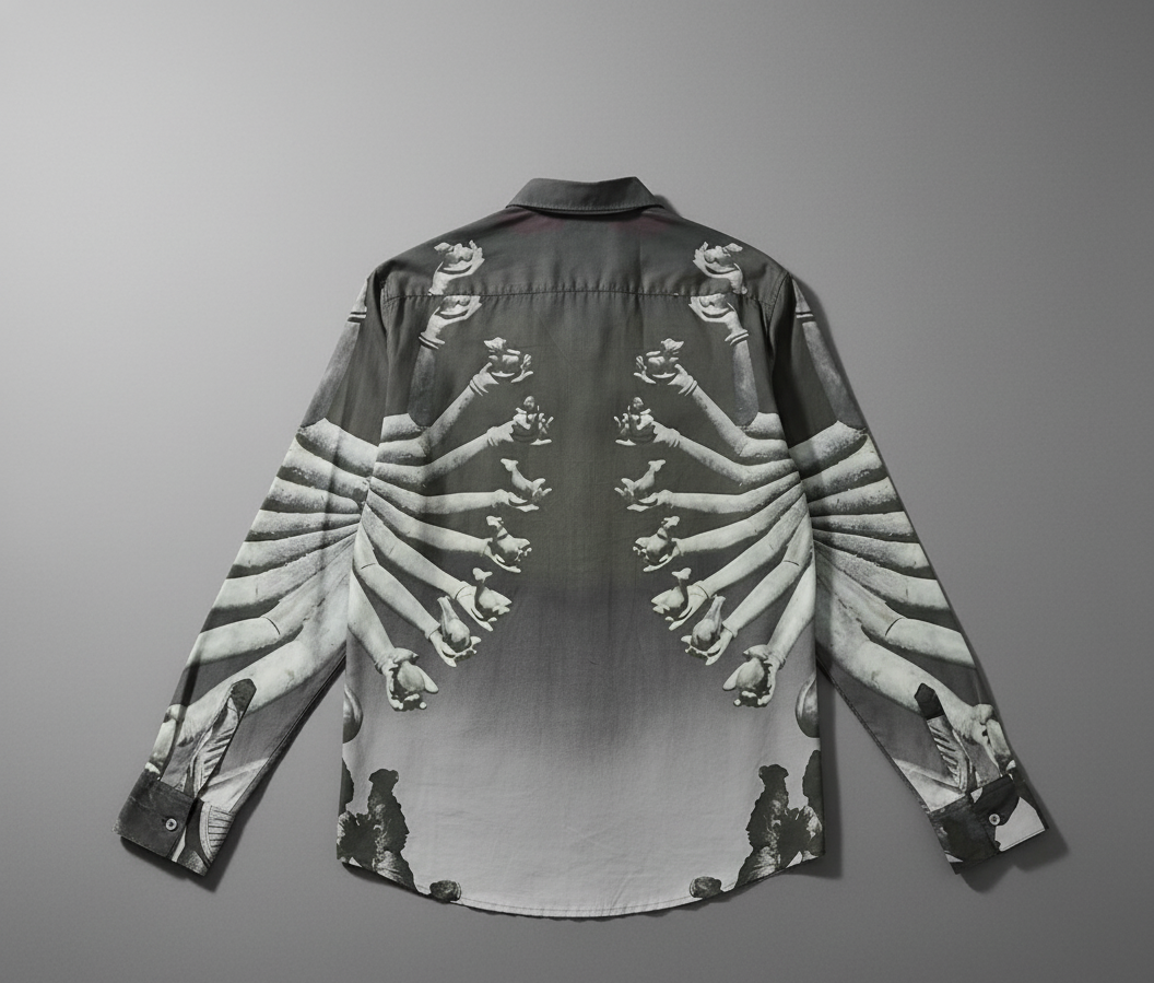 Sahastra Bahu SB - Luxury Designer Shirt | Soft Cotton or Pure Linen | Partywear shirt for Men