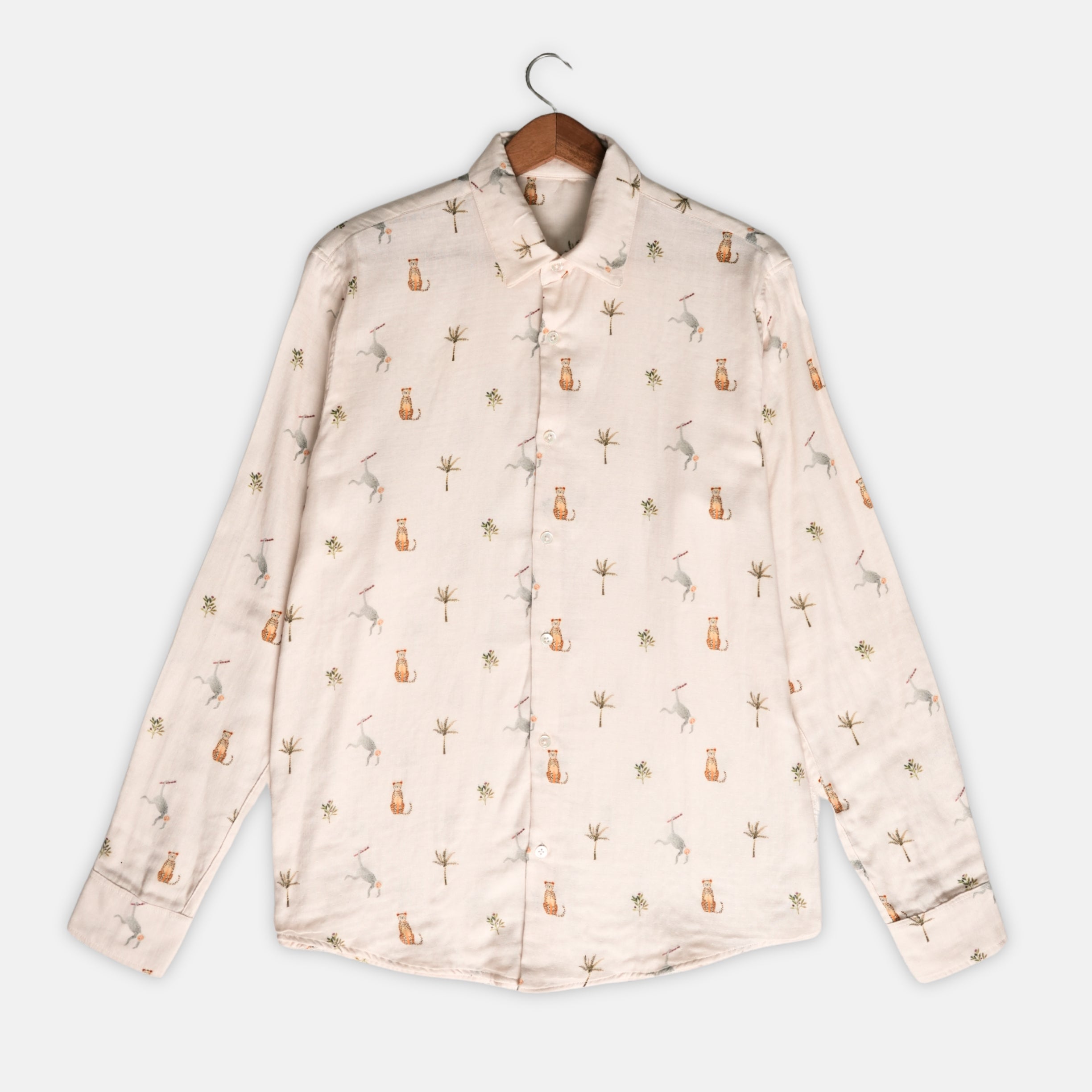 Monkey Cheetah - Luxury Designer Shirt | Soft Cotton or Pure Linen | Partywear shirt for Men