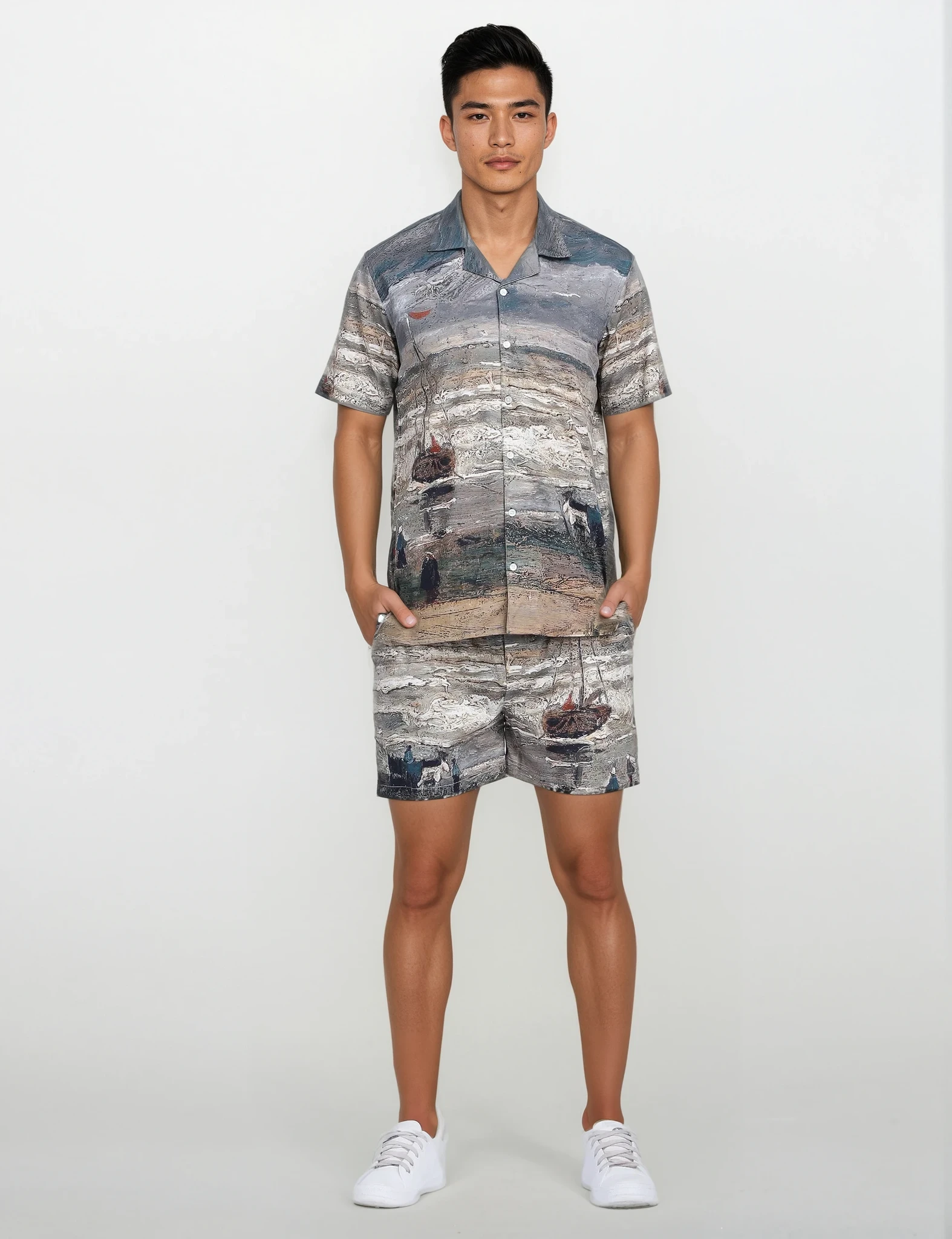 Les Saintes Maires by Vincent Van Gogh Luxury Coord Set for Men