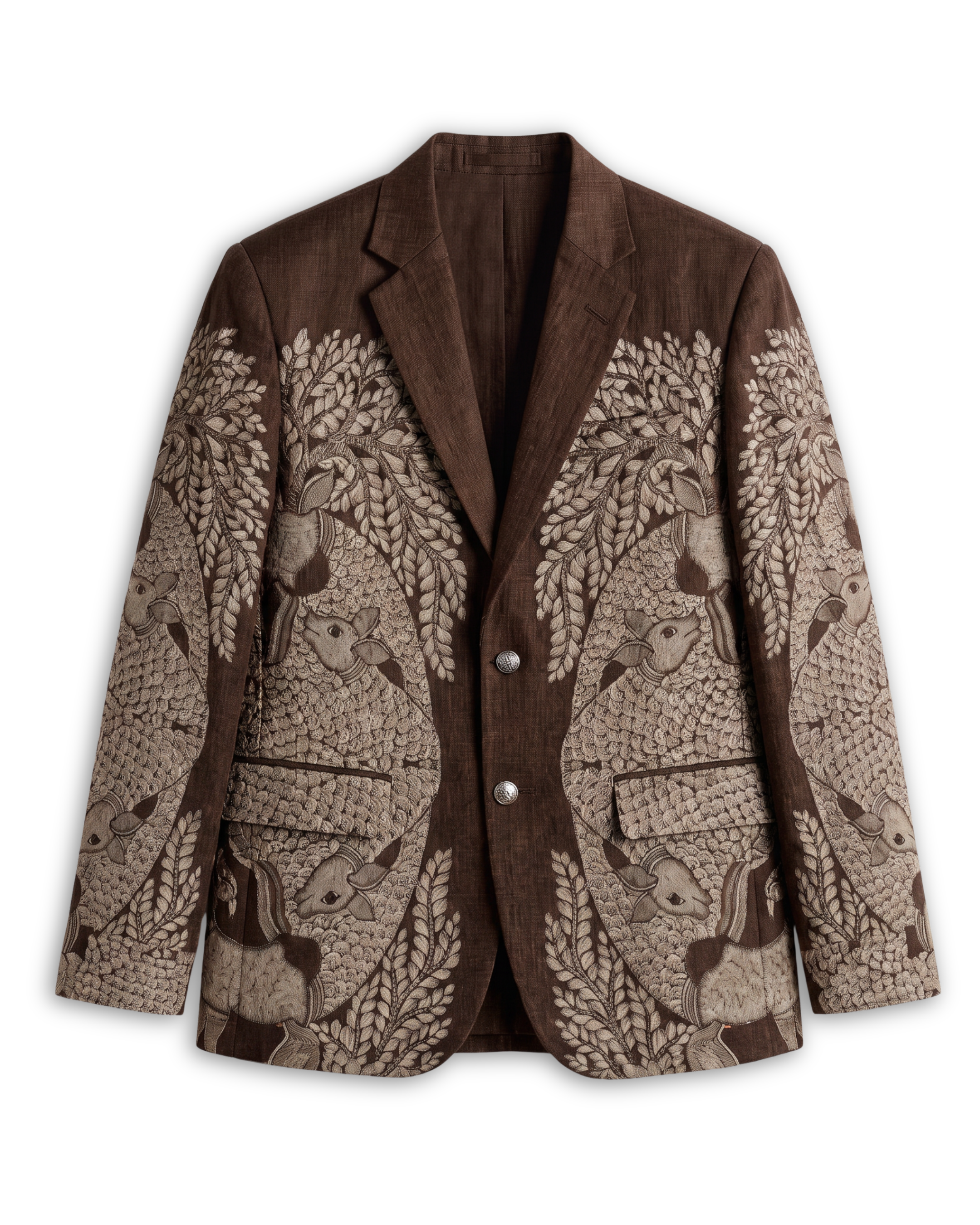 Gond Life Jacket Women Brown