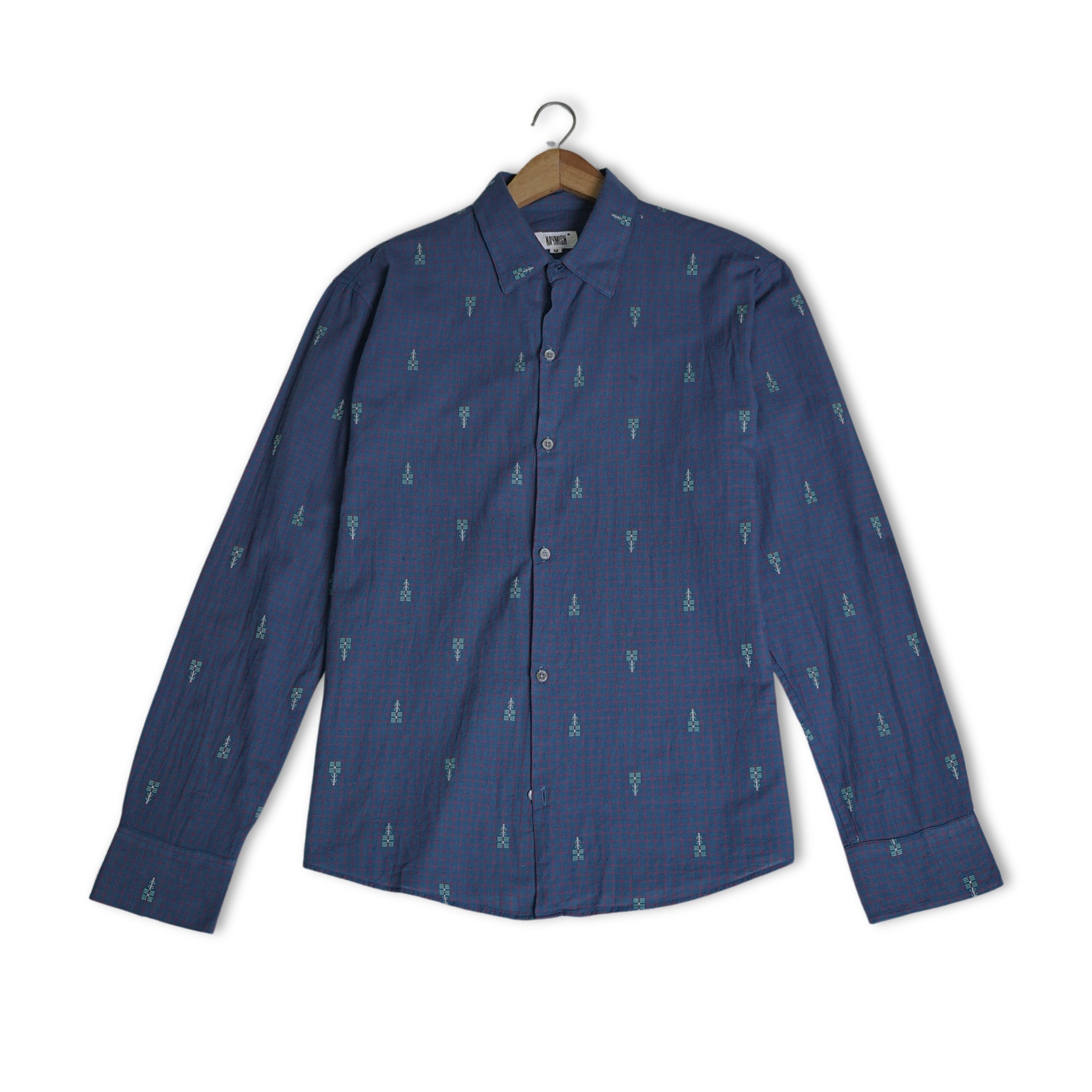 Jamdani Blue Shirt