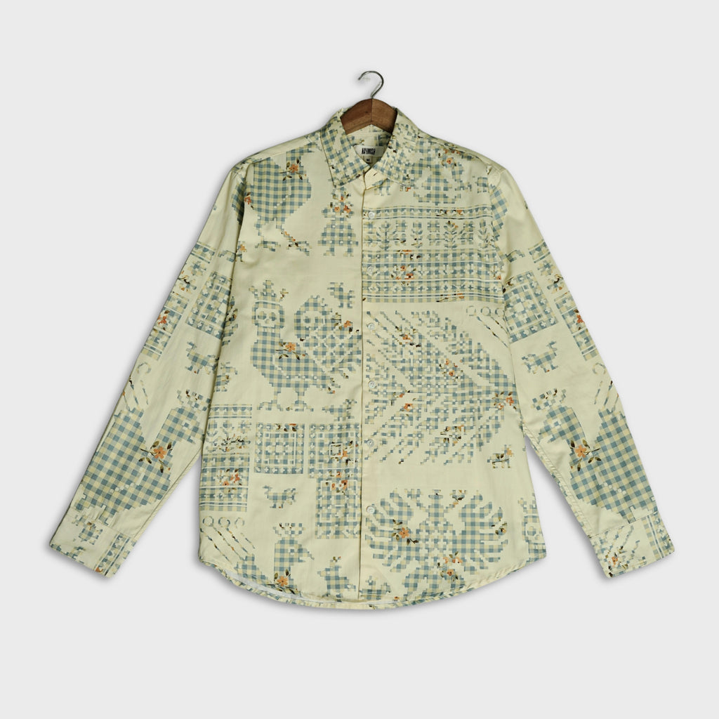 Memento Mori Aesthetic Shirt - Luxury Designer Shirt | Soft Cotton or Pure Linen | Partywear shirt for Men