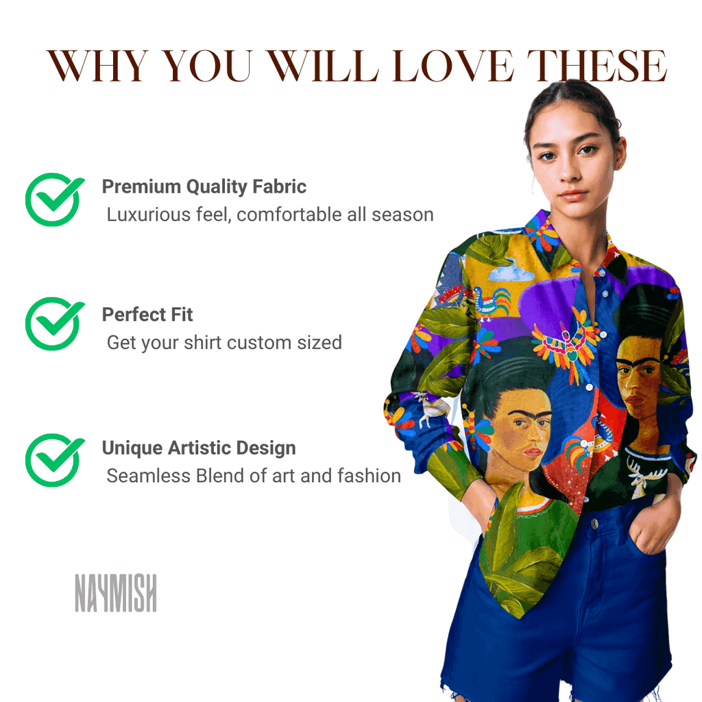 Sunflower Shirt for Women - Yellow Available in Cotton and Linen