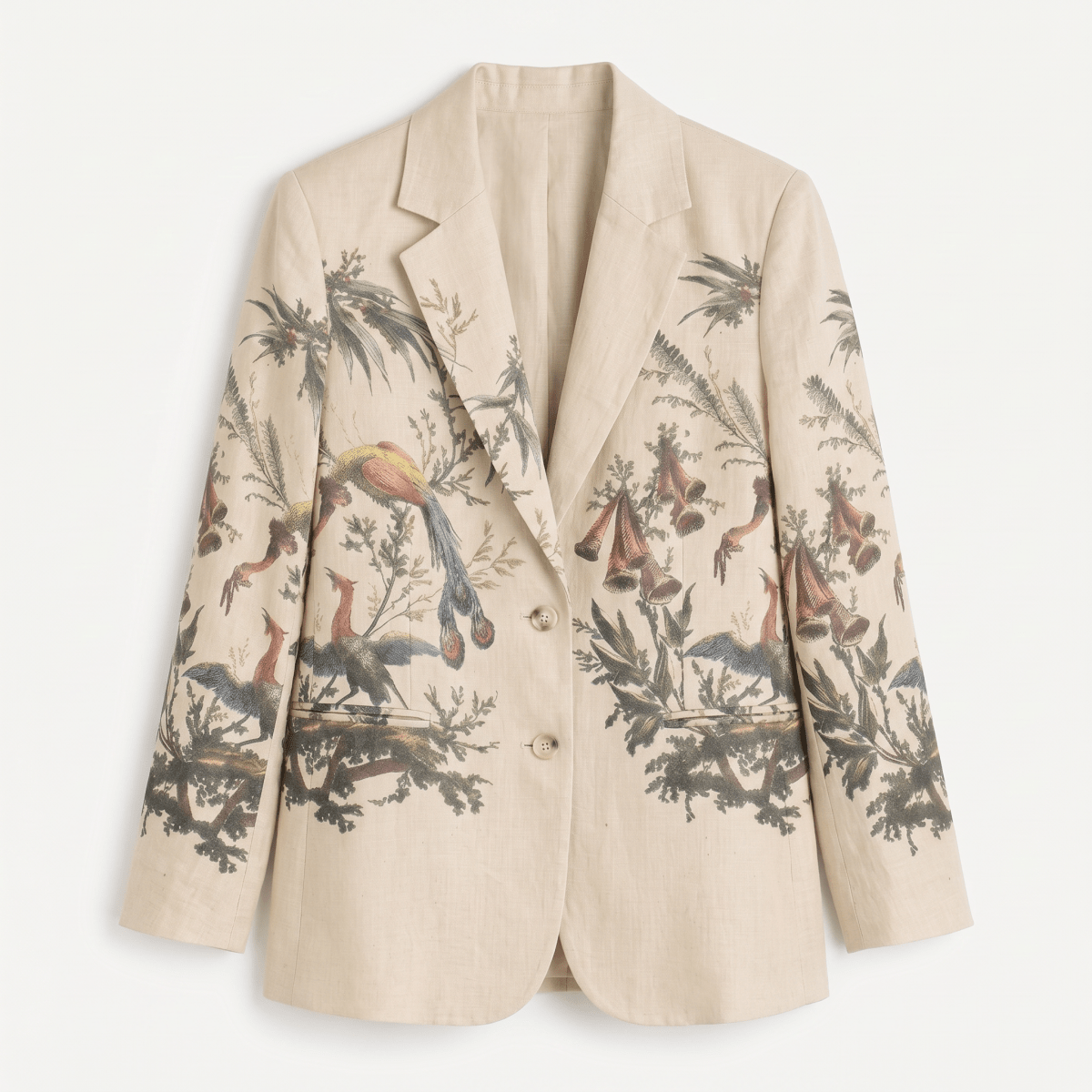 Aviary Bloom Blazer Women - Naymish Designs