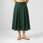 Basic Skirt Women - Green - Naymish Designs