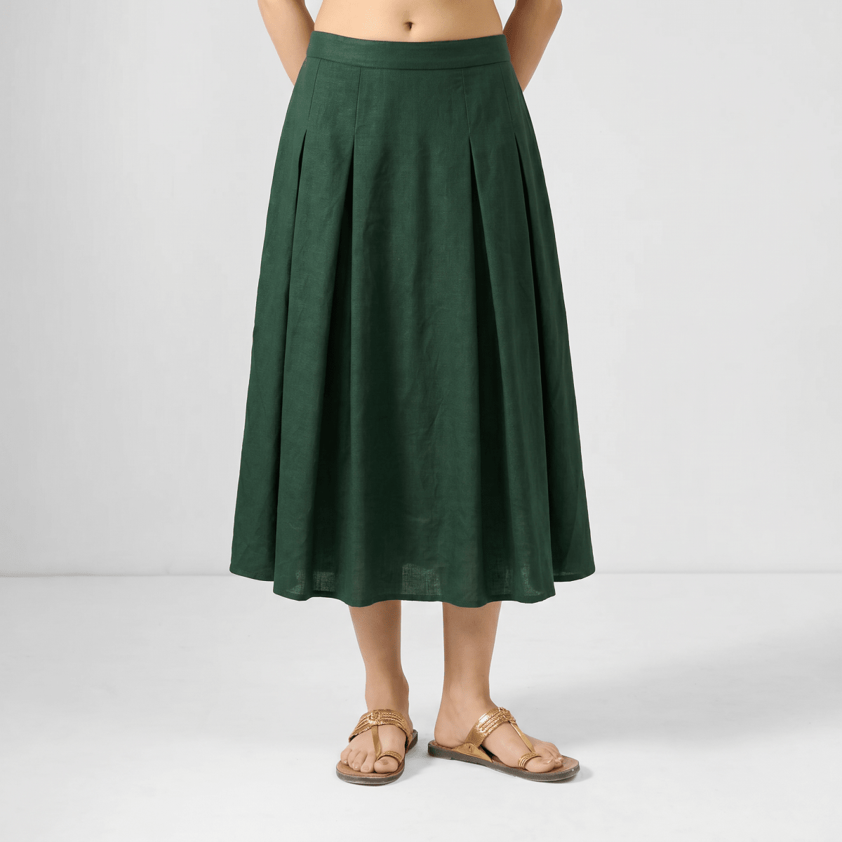 Basic Skirt Women - Green - Naymish Designs