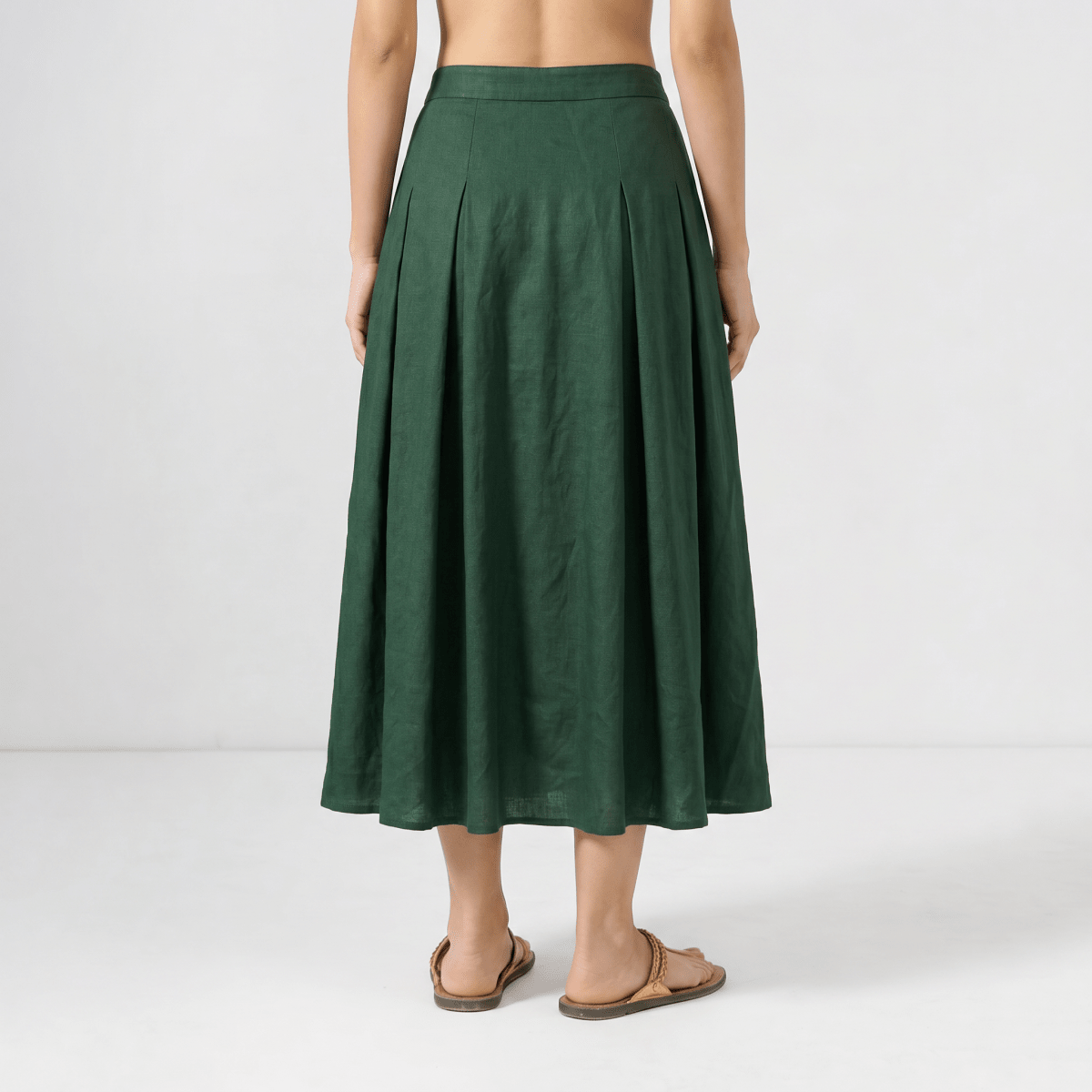Basic Skirt Women - Green - Naymish Designs