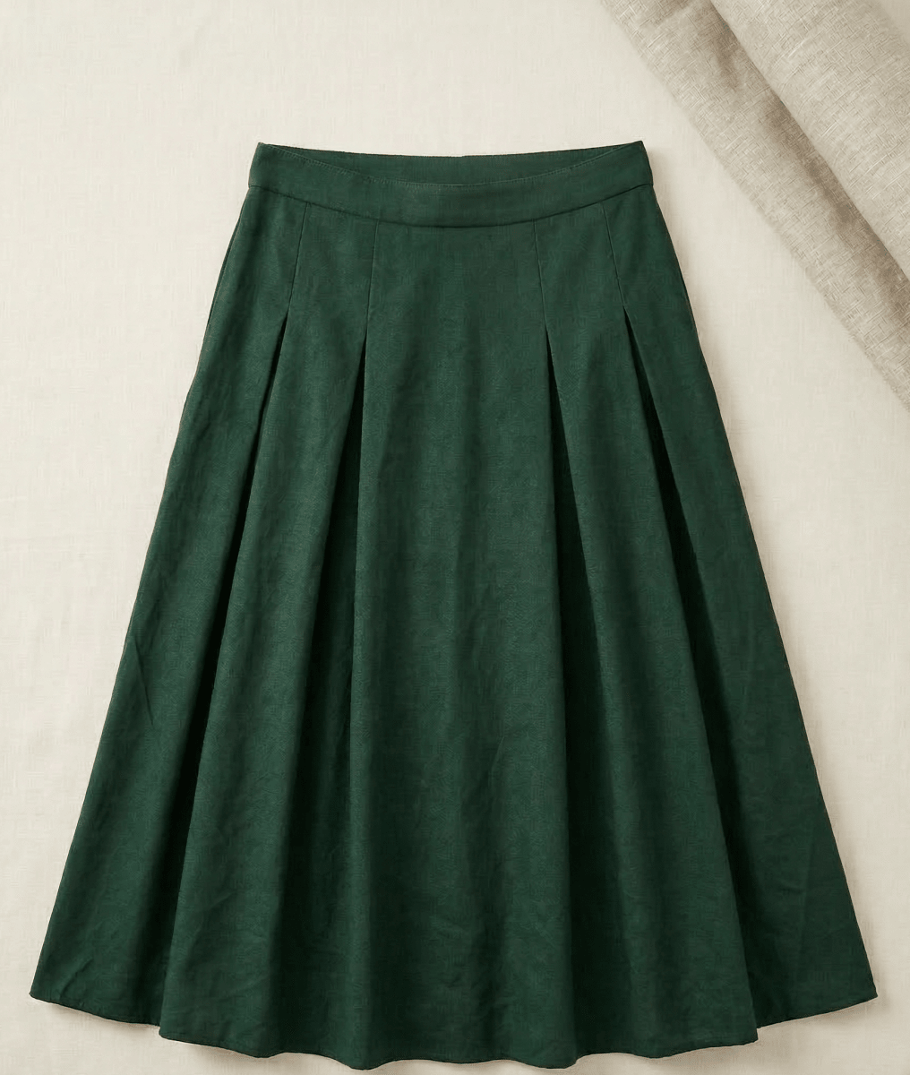 Basic Skirt Women - Green - Naymish Designs