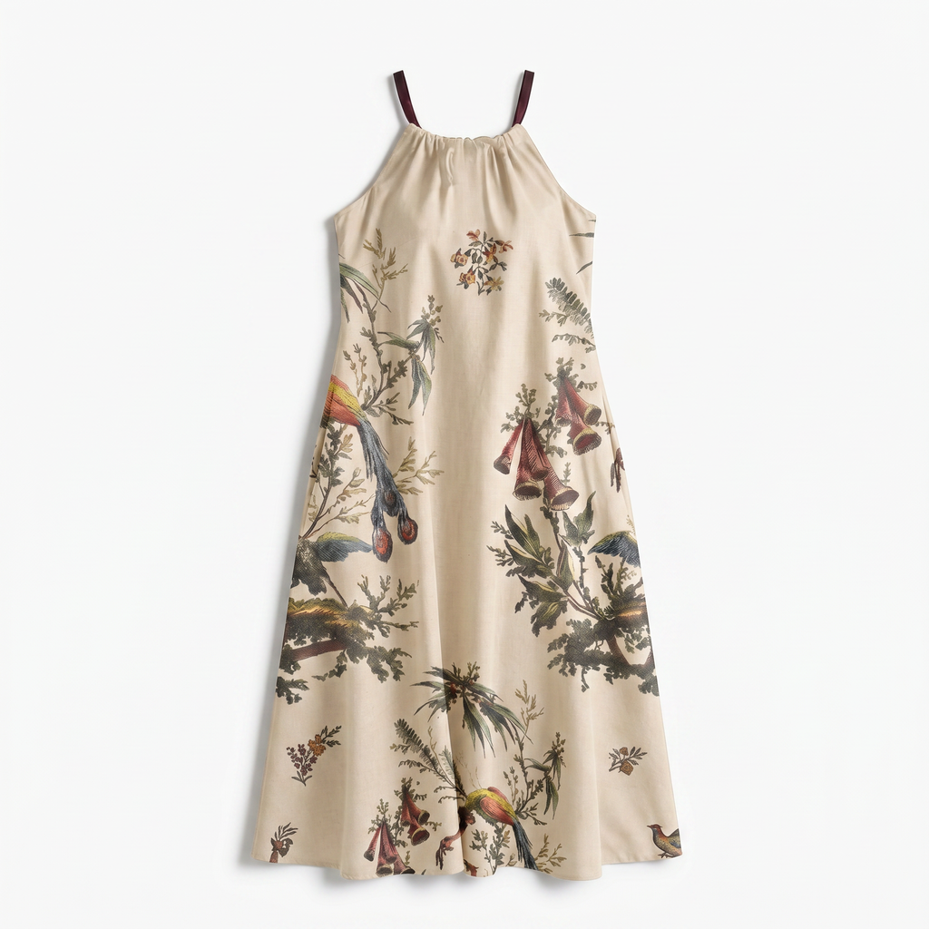 Aviary Bloom Halter Dress Women - flat front