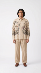 Aviary Bloom Shirt Men - full length front view
