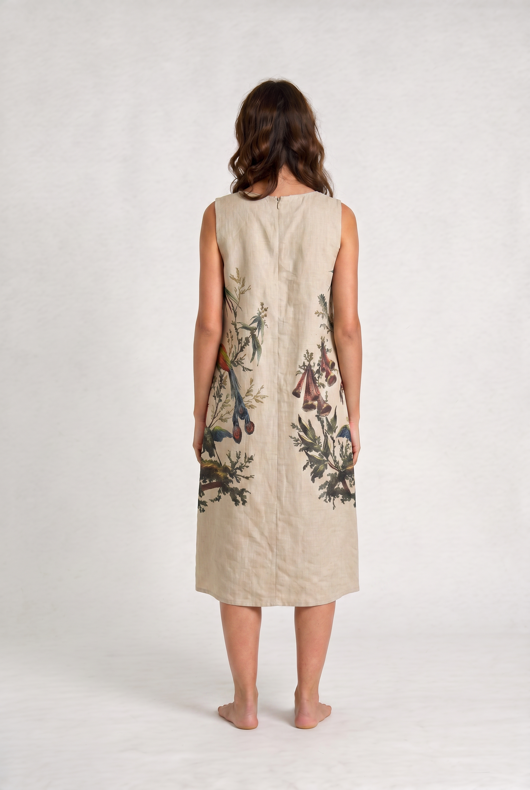 Aviary Bloom A-Line Dress Women - back view
