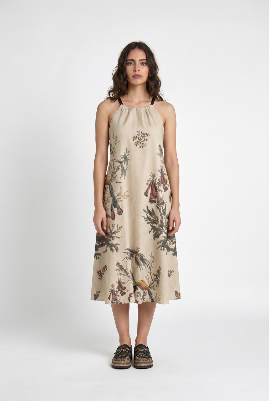 Aviary Bloom Halter Dress Women - full view