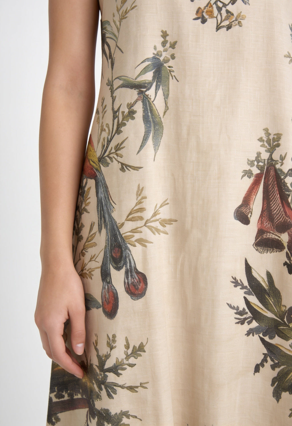 Aviary Bloom A-Line Dress Women - fabric detail