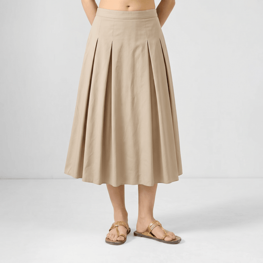 Beige Skirt - Naymish Designs