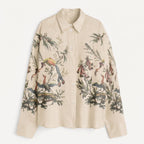 Aviary Bloom Shirt Men - flat lay