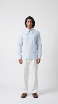 Bow Shirt Men - Retro Bow Shirt Men Blue - Naymish Designs