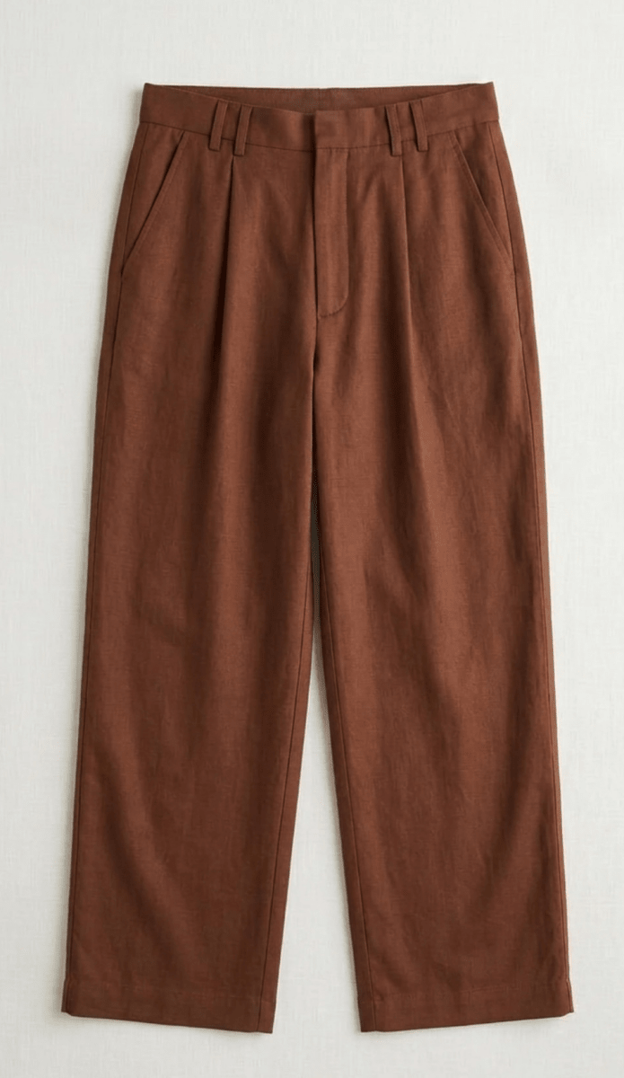 Brown Cotton Pants - Naymish Designs