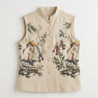 Aviary Bloom Nehru Waistcoat Women - vest front