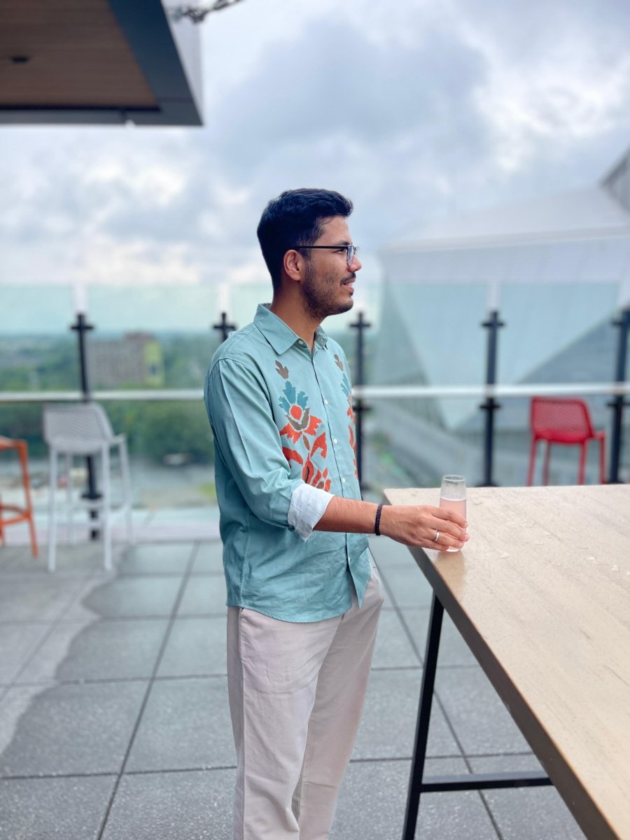 Ethereal Blossom - Resort Shirt Men - Naymish Designs