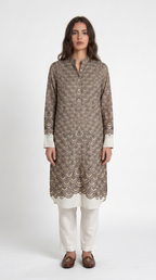 Fish Scale Kurta Women front view