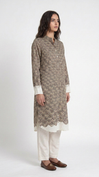 Fish Scale Kurta Women side view