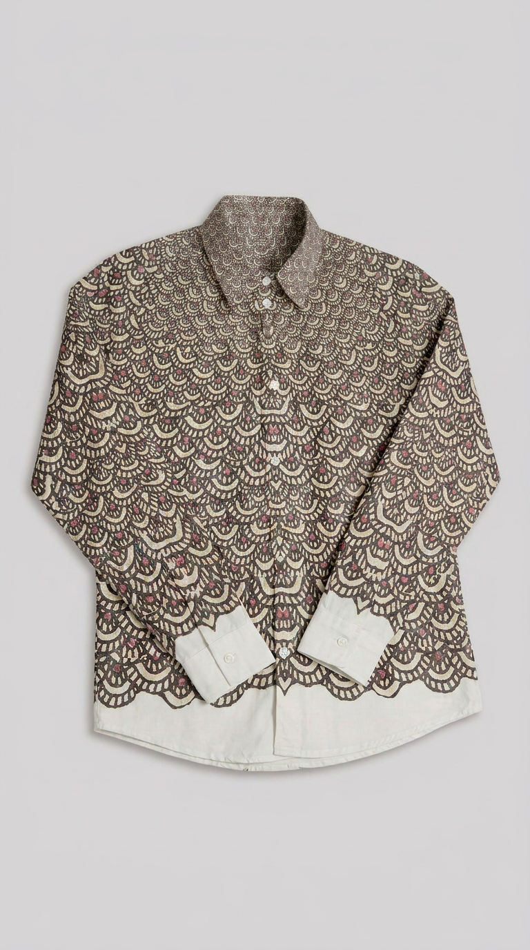 Fish Scale Shirt shared flat front view