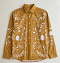 Flowerchild Full Sleeve - Shirt Women - Yellow Mustard Luxury Shirts for Women - Naymish Designs