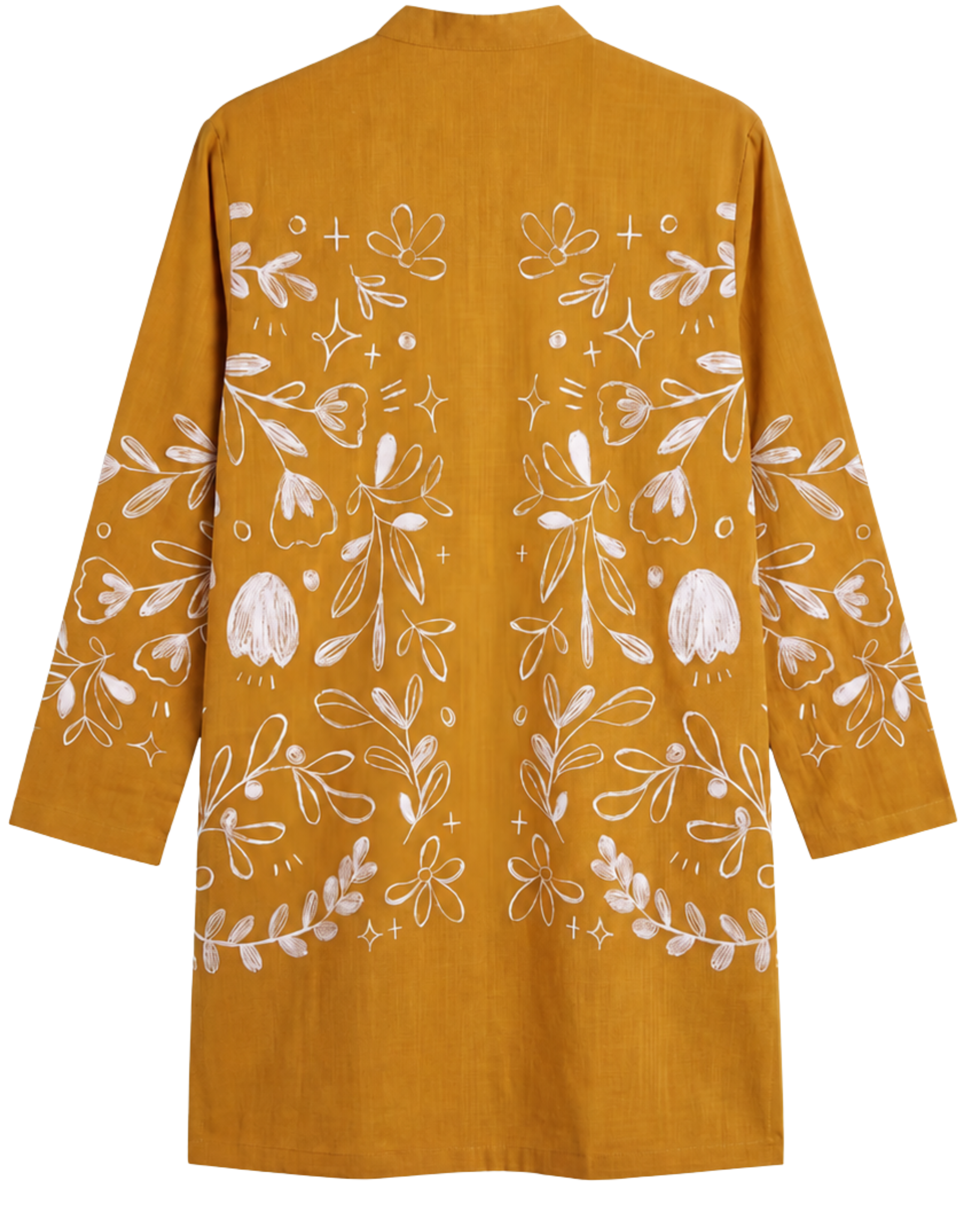 Flowerchild Kurta Set Yellow Men