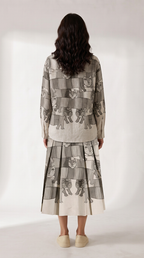 Gond Forest Skirt Women back outfit view