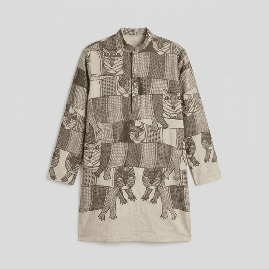 Gond Forest Kurta Men - Naymish Designs