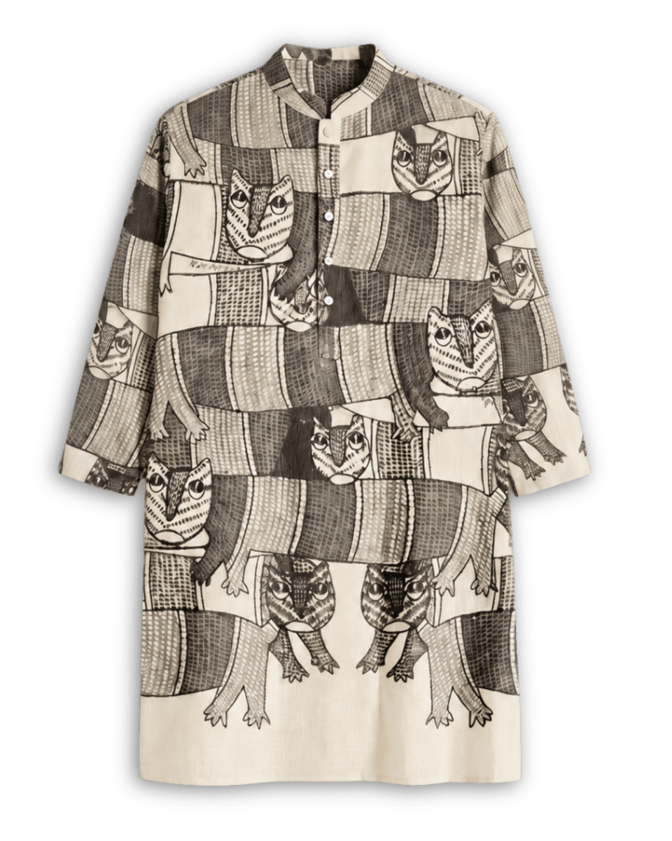 Gond Forest Kurta Men - Naymish Designs