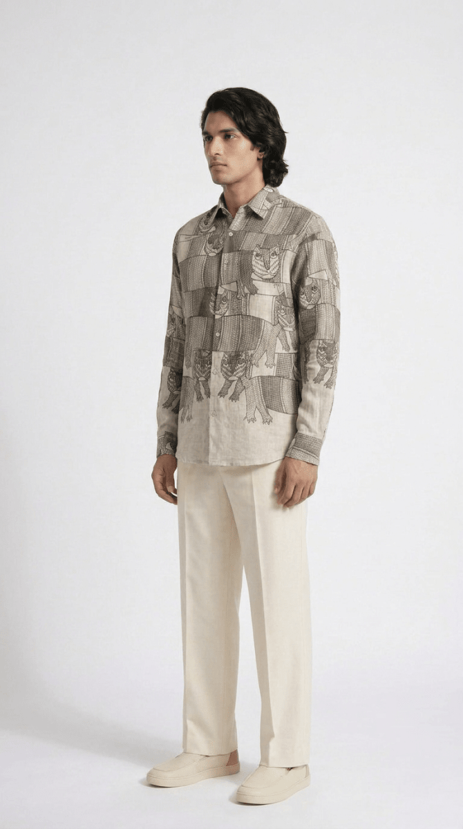 Gond Forest Shirt Men - Naymish Designs