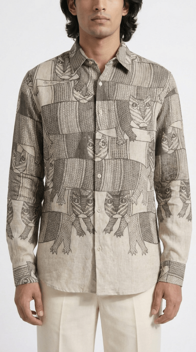 Gond Forest Shirt Men - Naymish Designs