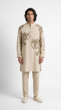 Gond Tiger Kurta Men front model view