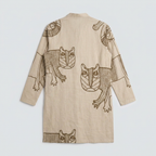 Gond Tiger Kurta flat back view