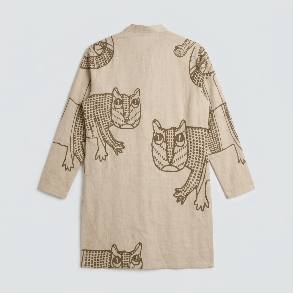 Gond Tiger Kurta Set Men - Naymish Designs
