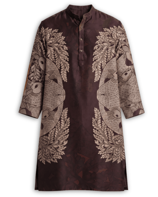 Gondlife Kurta Brown Men - Naymish Designs