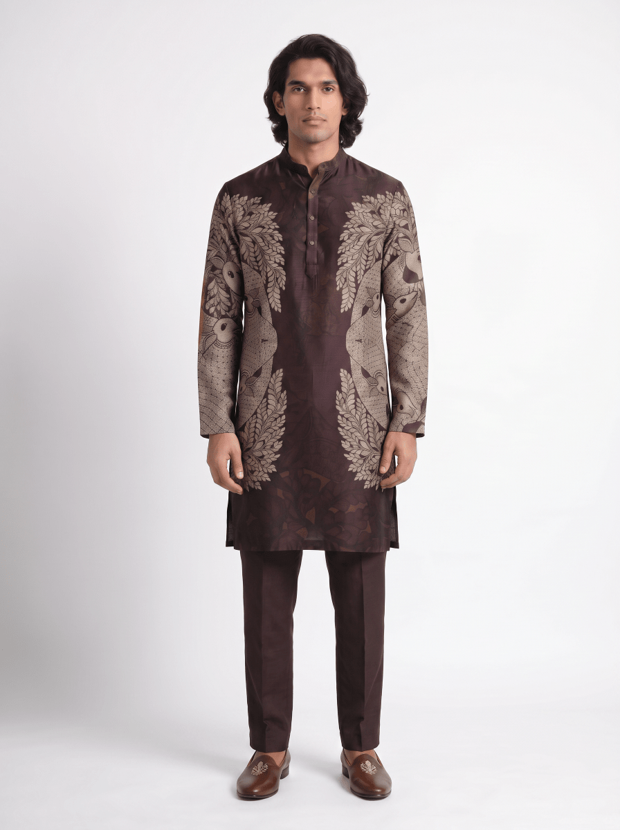 Gondlife Kurta Brown Men - Naymish Designs