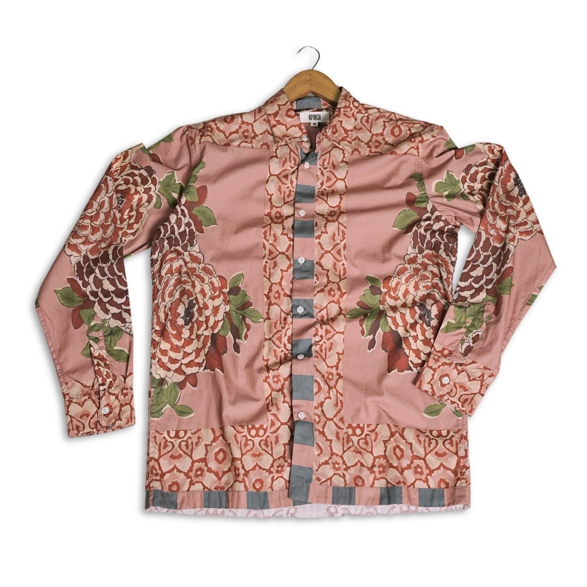 Jaipur Edit Pink - Luxury Designer Shirt | Soft Cotton or Pure Linen | Partywear shirt for Men - Naymish Designs