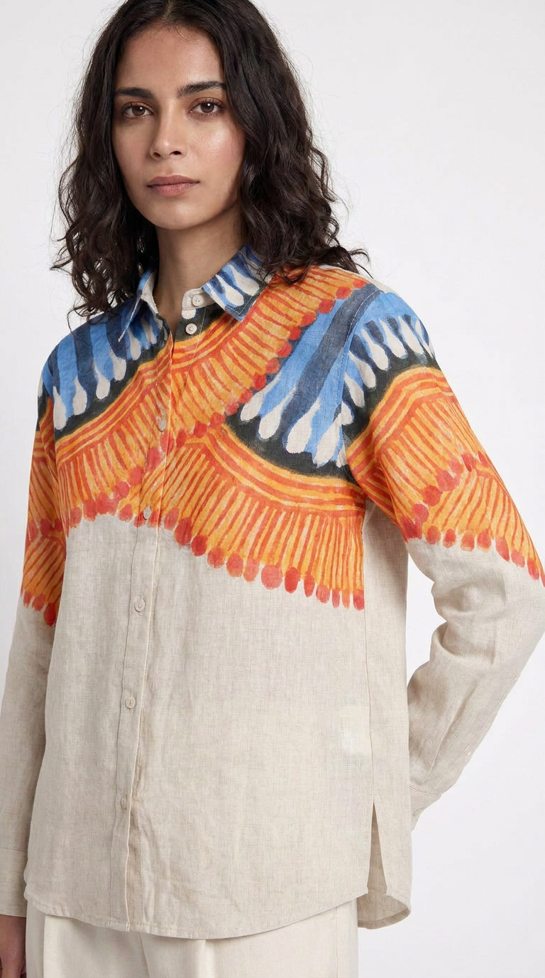 Kalighat Fire Shirt Women side view